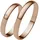 FIRETTI Trauring FIRETTI "Schmuck Geschenk Gold 375 Hochzeit Ehering "LIEBE" Gr. 56, rosa (roségoldfarben), Fingerringe, Damen, 56, 0,01 SI = kleine Einschlüsse mit Brillant, Roségold 375, 3mm, Trauring, Made in Germany, wahlweise mit oder ohne Brillant