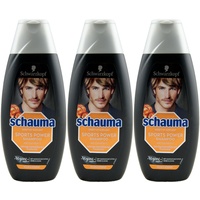 Schauma Shampoo SPORTS POWER mit Carnitin-T 3 x 350ml  -für Haar & Körper -
