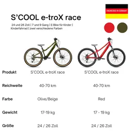 S'cool e-troX race 24 9-S Kids