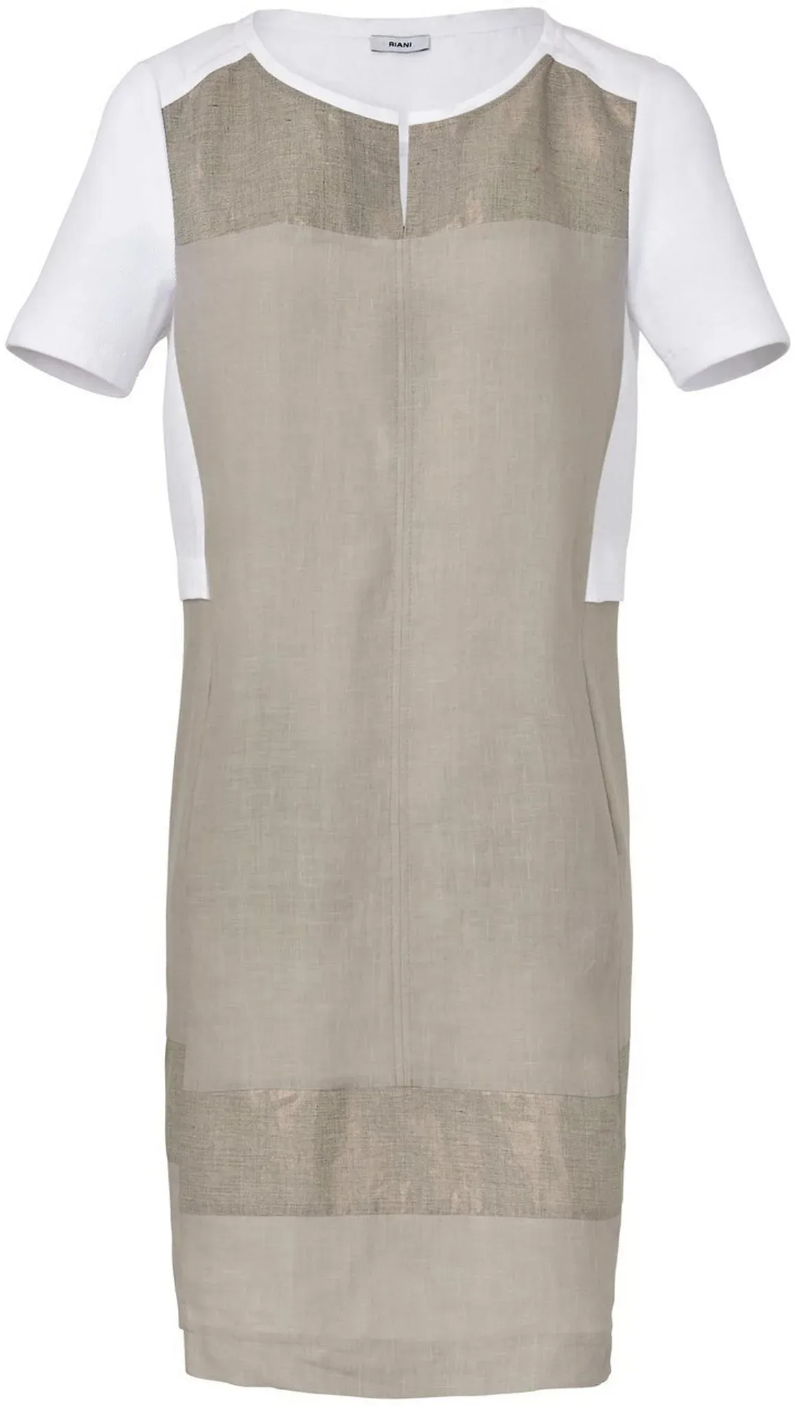 Kleid aus 100% Leinen Riani beige