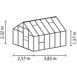 Vitavia Meridian 1 9900 Alu smaragd ESG 3 mm 9,9 m2