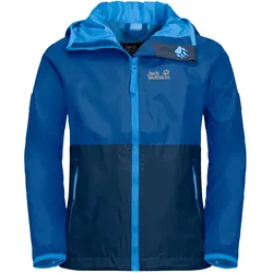 Jack Wolfskin Regenjacke Rainy (wind- und wasserdicht) coastalblau Kinder