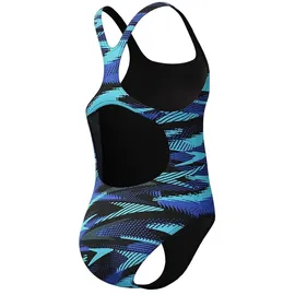 Speedo Hyperboom Allover Medalist Badeanzug Cobalt Pop 5-6 Jahre