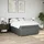 vidaXL Boxspringbett 140 x 200 cm Dunkelgrau