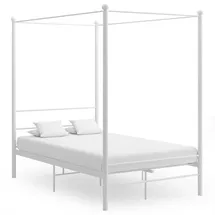 vidaXL Himmelbett 140 x 200 cm Weiß