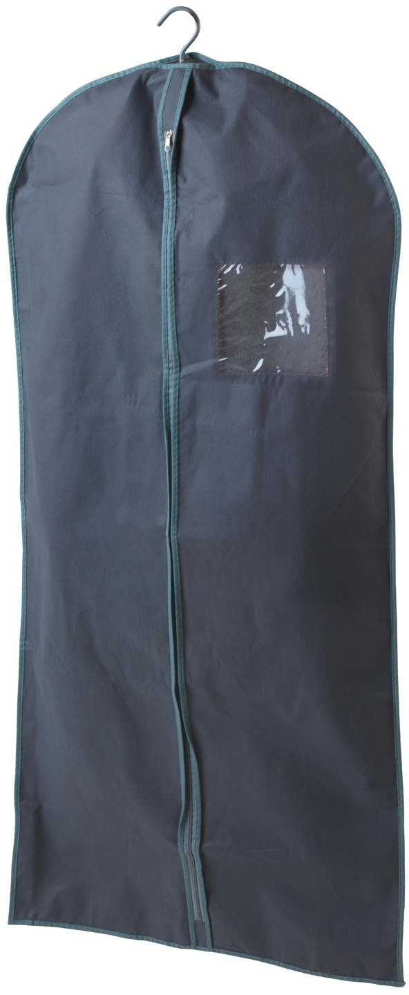 Kleiderschutzhülle ORDER, Grau - Vliesstoff - mit Sichtfenster