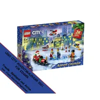 LEGO 60303 City Adventskalender 2022 - Lego Advent Kalender für Jungs & Mädchen - Mini Baukasten, Spielzeug für Kinder ab 5 Jahren mit Spielbrett und 6 Minifiguren