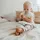 EMMA & NOAH Baby Schlafsack mit Umschlagfüßen Beige 70