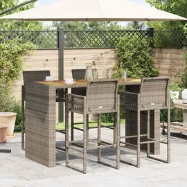 vidaXL Gartenbar-Set 5-tlg. Grau