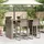 vidaXL Gartenbar-Set 5-tlg. Grau