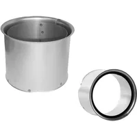 Bertrams Wandfutter doppelt - 150 - silber