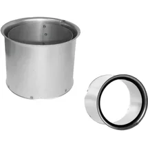 Bertrams Wandfutter doppelt - 150 - silber