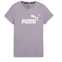 Puma Unisex Ess Logo Heather Tee T-Shirts, Blasse Pflaume, M EU