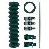 Estexo Maschendrahtzaun 1,25 x 25 m Blau/Grün