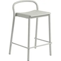 Muuto Linear Steel Barhocker, höhe 65 cm, grau