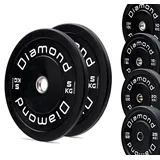 G5 HT SPORT Paar Hantelscheiben für Olympion-Training, Diamant, Loch, Ø50 mm, für Fitnessstudio und Home Gym von 5 bis 25 kg, für Hanteln und Langhanteln (2 x 5 kg)