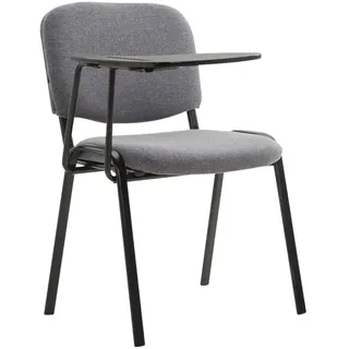 CLP Stuhl Ken mit Klapptisch Stoff grau