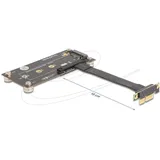 DeLock 81503 Schnittstellenkarte/Adapter Eingebaut PCIe 3.0 x1 Stecker 90° gewinkelt zu M.2 Key m