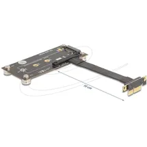 DeLock 81503 Schnittstellenkarte/Adapter Eingebaut PCIe 3.0 x1 Stecker 90° gewinkelt zu M.2 Key m