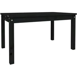 vidaXL Gartentisch 82,5 x 50,5 x 45 cm Schwarz