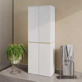 Vicco Viktor Hochschrank 68 x 188,6 cm Weiß/Artisan-Eiche
