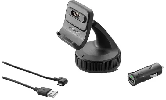 Car holder/charger for mobile phone