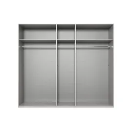 WIMEX Drehtürenschrank »Andorra by fresh to go«, Mit 3D-Leisten für Akustikpaneel-Optik schwarz