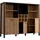 Forte Highboard 139,4 x 40,2 x 117,1 cm Schwarz