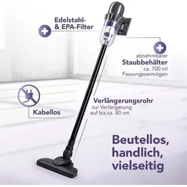 Clean Maxx CLEANmaxx Akku-Hand- & Bodenstaubsauger schwarz