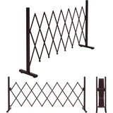 MCW Scherengitter 103 x 31-200 x 31 cm Braun/Stahl