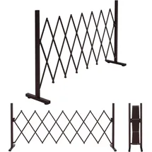 MCW Scherengitter 103 x 31-200 x 31 cm Braun/Stahl