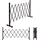 MCW Scherengitter 103 x 31-200 x 31 cm Braun/Stahl