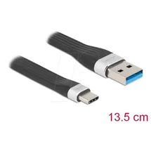 DeLock USB-A auf USB-C 0,14 m Schwarz