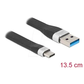 DeLock USB-A auf USB-C 0,14 m Schwarz