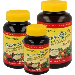 Natures Plus Source of Life Mini-Tabletten - Packungsgröße: 360 Minitabletten