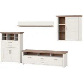 Set One by Musterring Wohnwand »York« Set, 4 Stk. tlg. set one by Musterring weiß