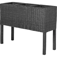 Beliani Caragana 77 x 28 x 77 cm Schwarz