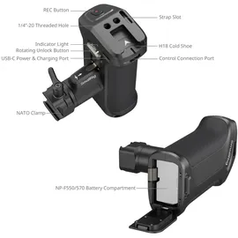 SmallRig 3893 drehbarer Seitengriff mit REC-Taste für Sony