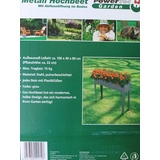 Powertec Garden Metall-Hochbeet, ca. 100 x 40 x 80 cm - Grau