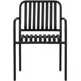 VCM ebuy24 Stella Gartenstuhl Stapelbar Schwarz