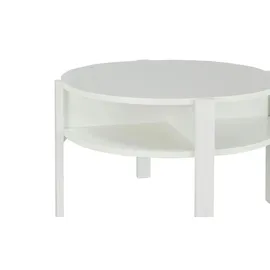 Forte Couchtisch Tobago Weiß Holzwerkstoff 74,4 x 45,5 x 74,4 cm