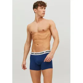 JACK & JONES JACAZORES Boxershorts blau/rot/schwarz/weiß XL 3er Pack