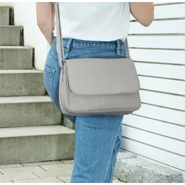 Alessandro Salvatore Florenz 12975 Schultertasche Leder Grau