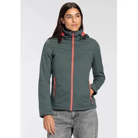 ICEPEAK Softshelljacke »D SOFTSHELLJACKE BOISE«, Gr. 46, GREEN, Damen Jacken Wasserdicht & Winddicht