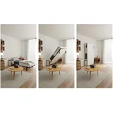 WallBedKing Schrankbett, Schwarz, Metall, Rechteckig,Rechteckig, 100x200 cm, Schlafzimmer, Betten, Klappbetten
