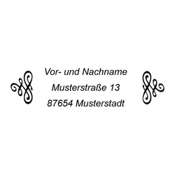 Monogrammstempel - Ausgefallene Familienadresse - Trodat 4915
