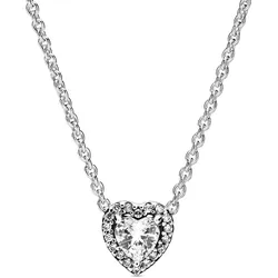 Pandora 398425C01-45 Damen-Halskette Silber 925 Elevated Heart