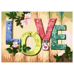 PRACHT Creatives Bastelset LOVE mehrfarbig 4016490818946 PRACHT Creatives