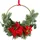 Creativ green Kunstkranz CREATIV GREEN "Weihnachtsstern-Kranz", rot, Ø:26cm, Kunststoff, Kunstpflanzen, mit Metallring