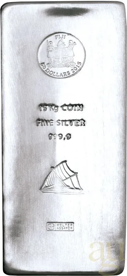 15 Kilogramm Silber Argor Heraeus Fiji Münzbarren